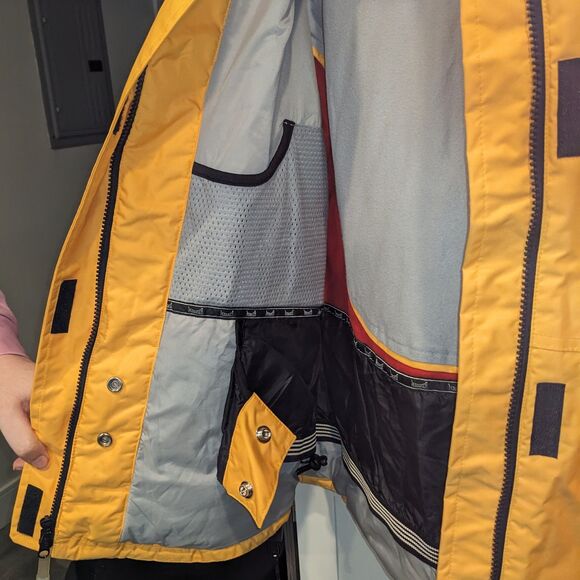 Women's Marker Insulated Snow Coat Size 14 Full Zip Cord Locks Yellow Ski Jacket - Picture 4 of 8
